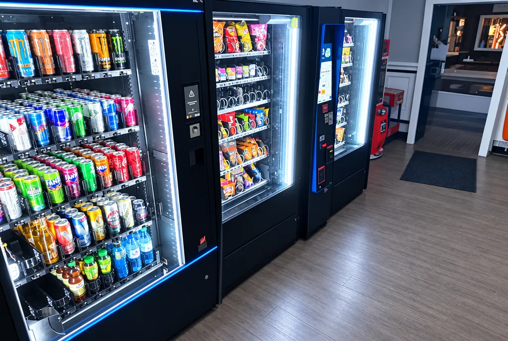 Getränke- und Snackautomaten im Automatenkiosk Rheindahlen